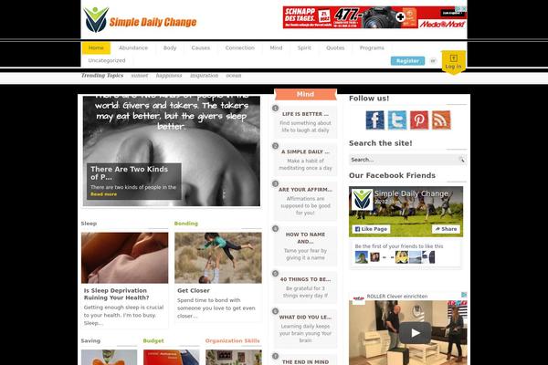 simpledailychange.com site used Opinions