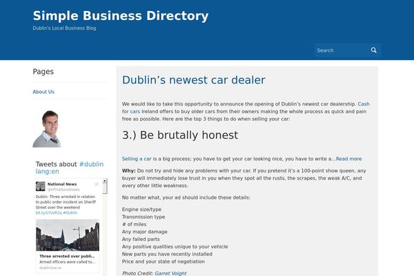 Pronto theme site design template sample