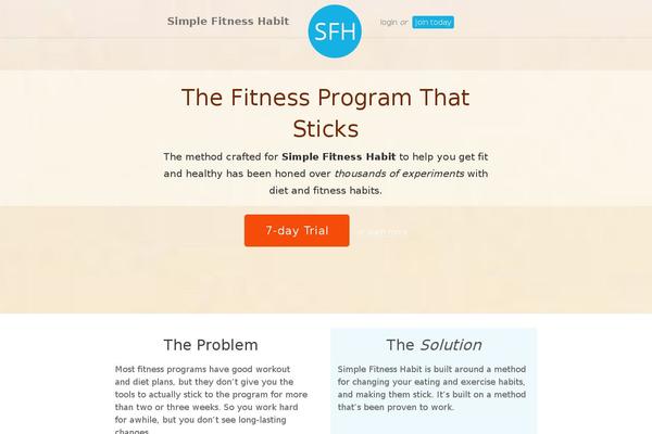 simplefitnesshabit.com site used Sfh