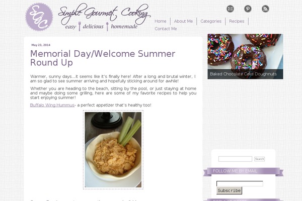 simplegourmetcook.com site used Lilac
