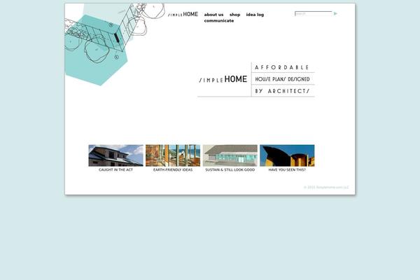 Simplehome theme site design template sample