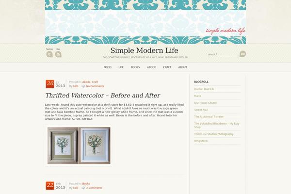 simplemodernlife.com site used Wp Anniversary