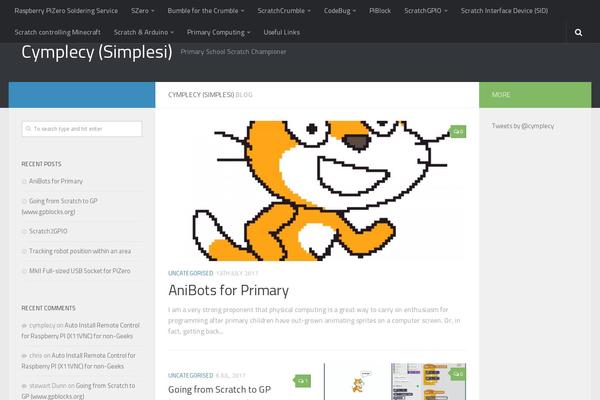 Hueman Child theme site design template sample