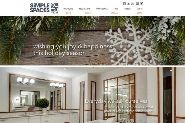 Simple theme site design template sample