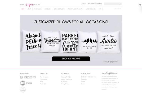 Titania theme site design template sample