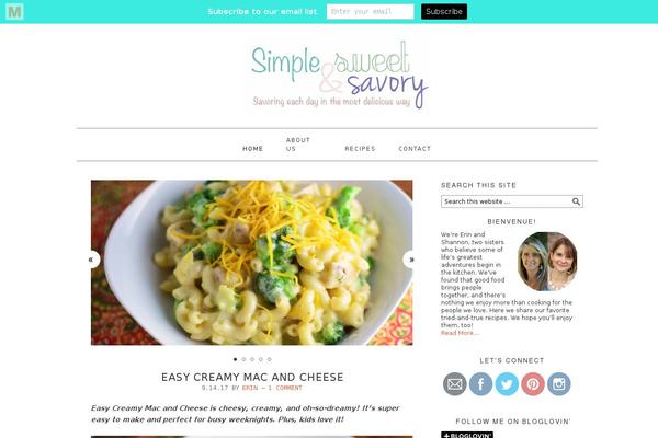 Foodie theme site design template sample