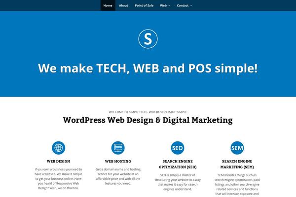 The One Pager theme site design template sample