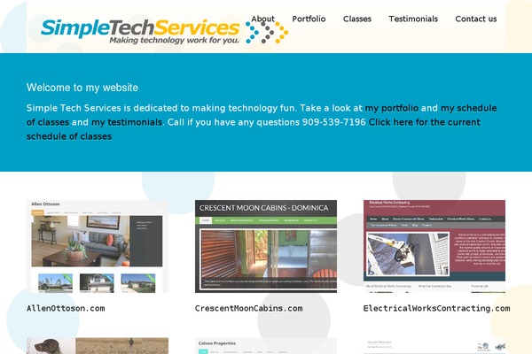 Modern Portfolio theme site design template sample