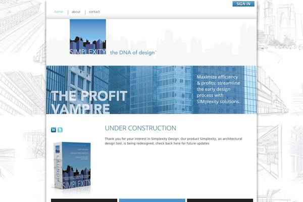 Sim theme site design template sample