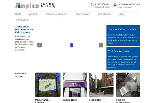 Porto theme site design template sample