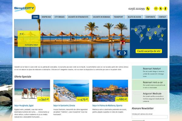 Simplicity theme site design template sample
