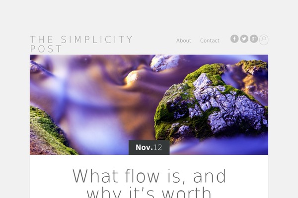 Serene theme site design template sample