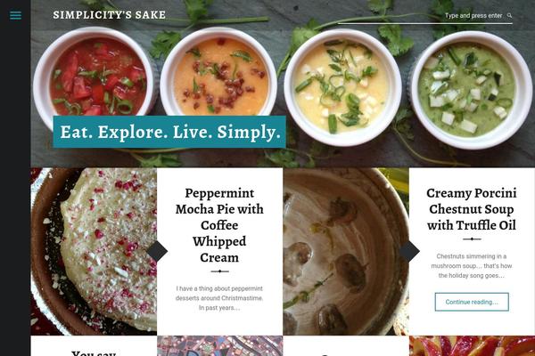 Receptar theme site design template sample