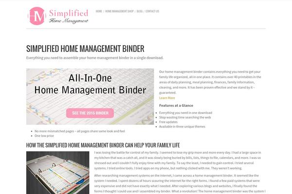 Mindig theme site design template sample