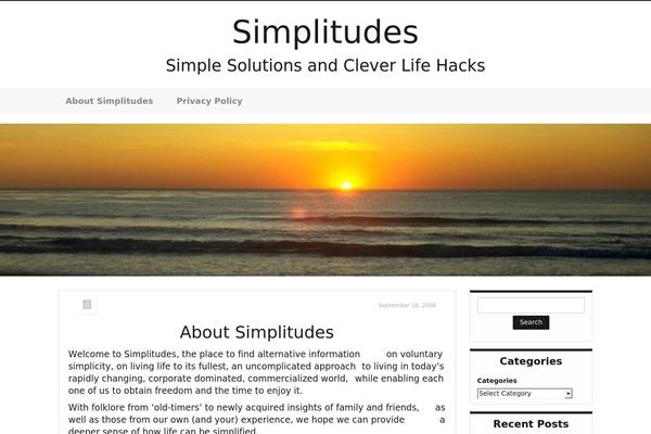 Just Content theme site design template sample
