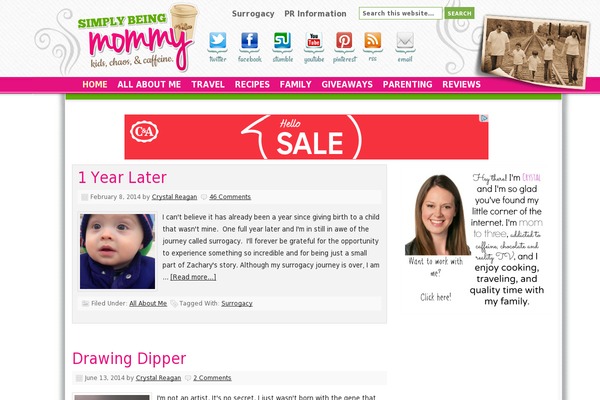 simplybeingmommy.com site used Simplymommy