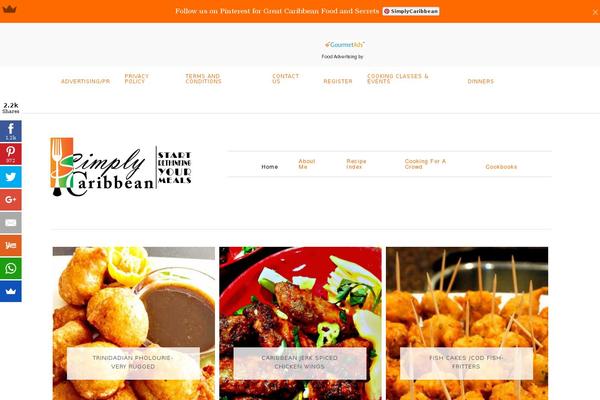 Foodie Pro theme site design template sample