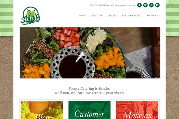 Dish theme site design template sample