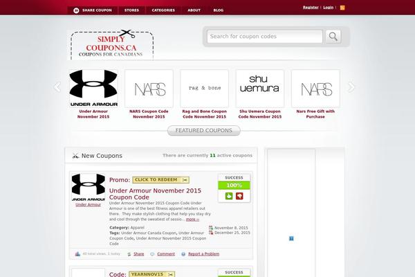 simplycoupons.ca site used Clipper