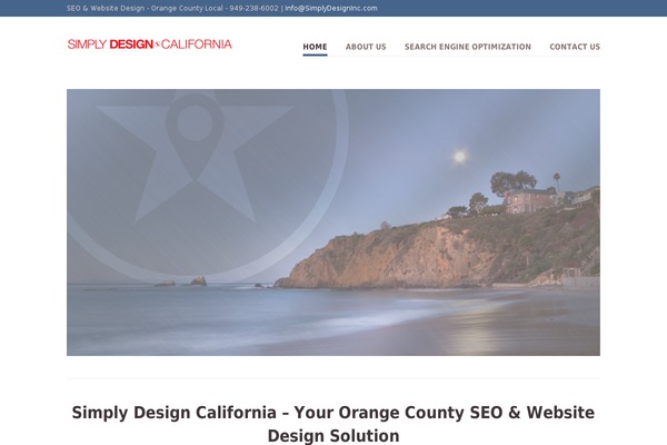 Vanguard theme site design template sample