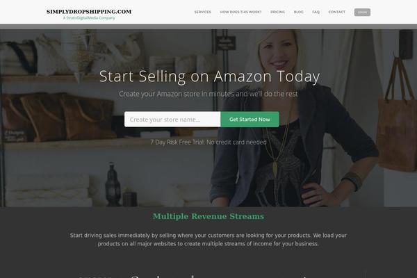 simplydropshipping.com site used Kourse