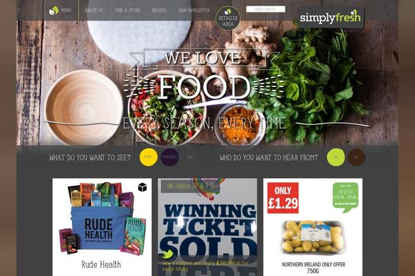 simplyfresh.info site used Food-theme