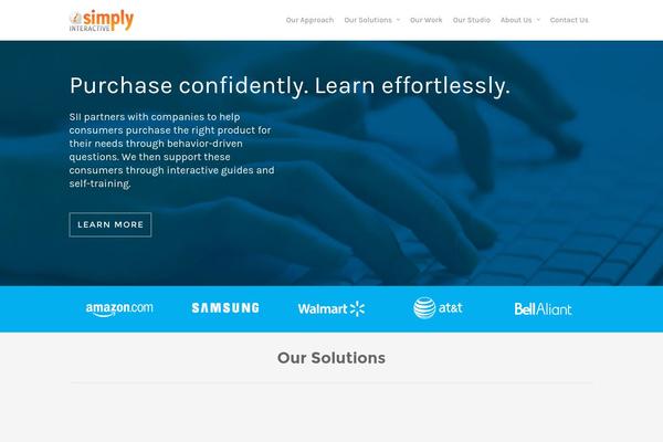 Salient theme site design template sample
