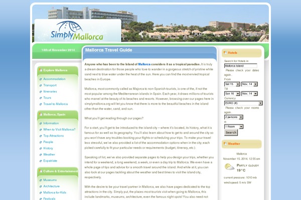 Simplytravel theme site design template sample
