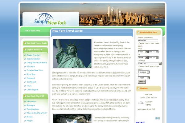 Simplytravel theme site design template sample
