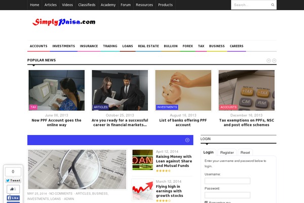 Site using WP Contact Slider plugin