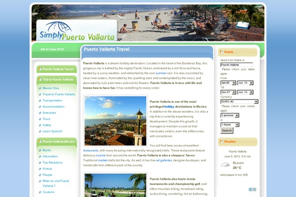 Simplytravel theme site design template sample