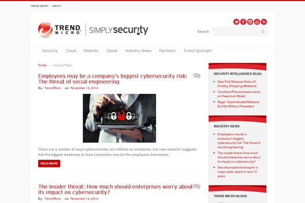 simplysecurity.com site used Inspired