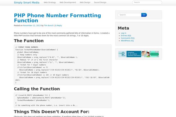 Twenty Twenty theme site design template sample
