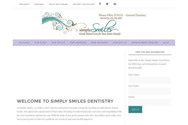 Darling theme site design template sample