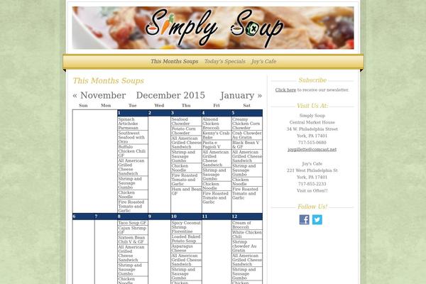 Site using Events-calendar plugin