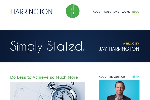 Harrington theme site design template sample