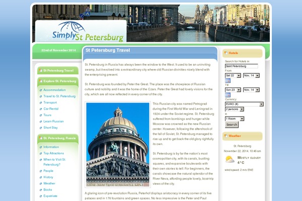 Simplytravel theme site design template sample