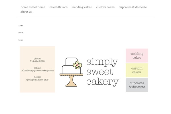 simplysweetcakery.com site used Generic Framework
