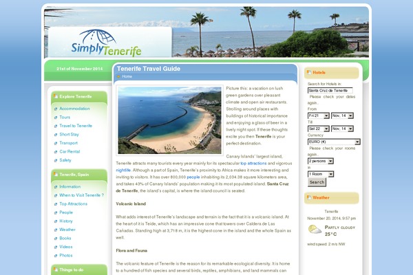 Simplytravel theme site design template sample