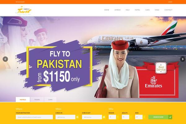 Travelo-child theme site design template sample