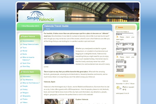 Simplytravel theme site design template sample