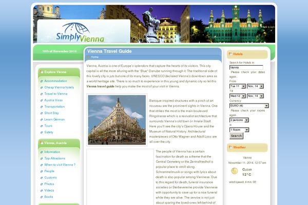 Simplytravel theme site design template sample