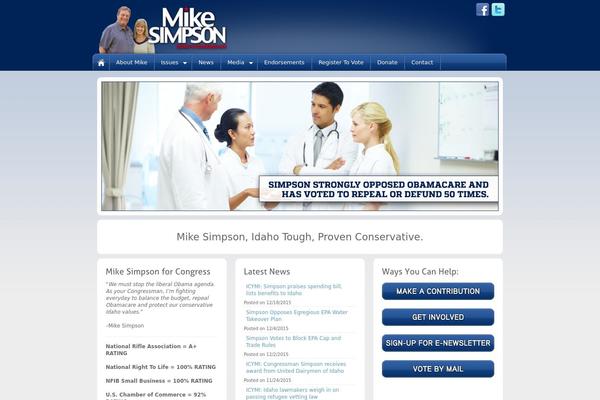 simpsonforcongress.com site used Simpson