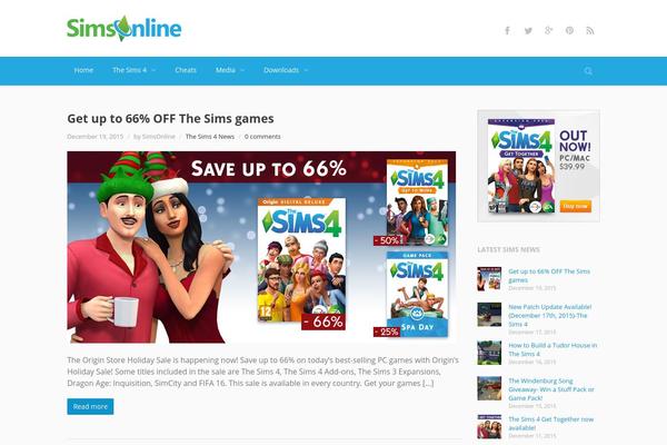 Bitz-child theme site design template sample