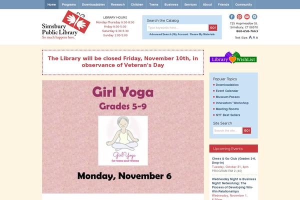 Site using Library-bookshelves plugin