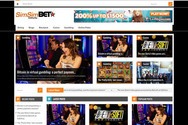 Spirit theme site design template sample