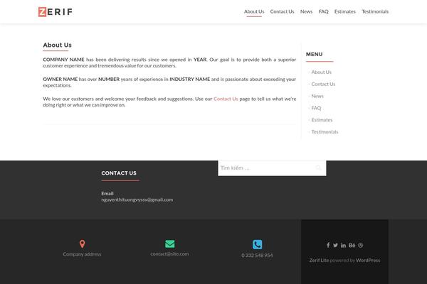 Hostme theme site design template sample