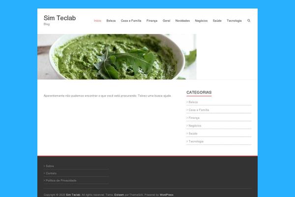 Esteem theme site design template sample