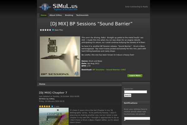 simul.us site used Afterburner