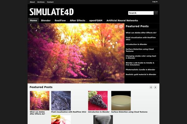 Magazinum theme site design template sample